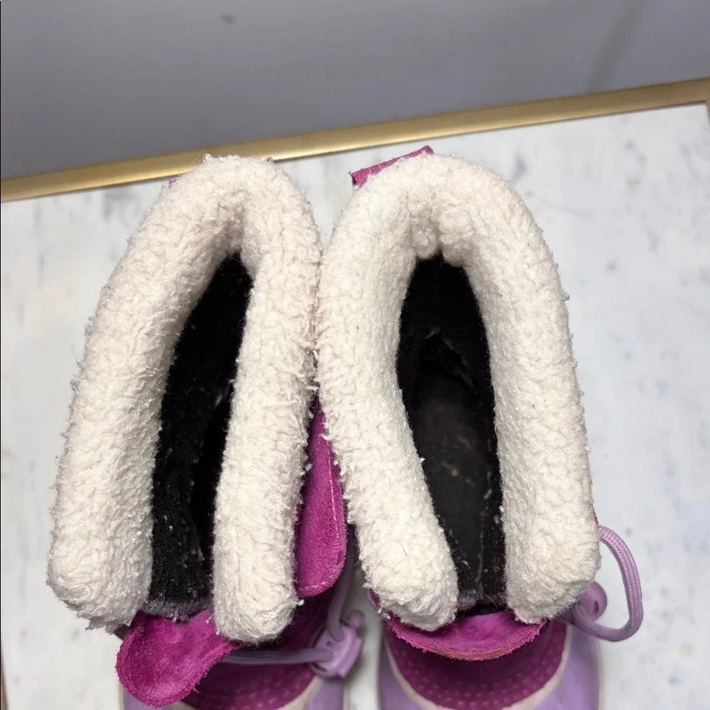 Sorel Girls Snowflake Insulated Fuchsia and Lavender Snow Boots